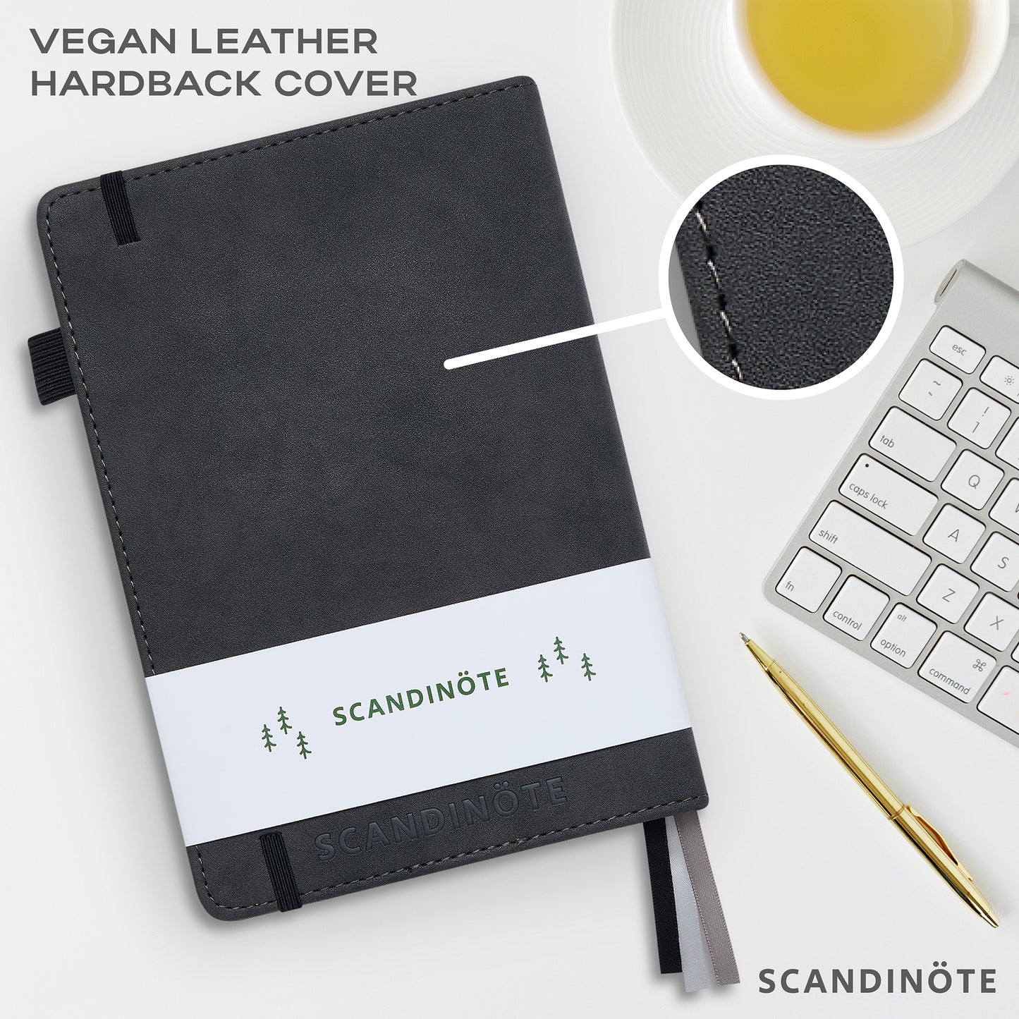 Scandinote A5 Bullet Dotted Journal - Charcoal