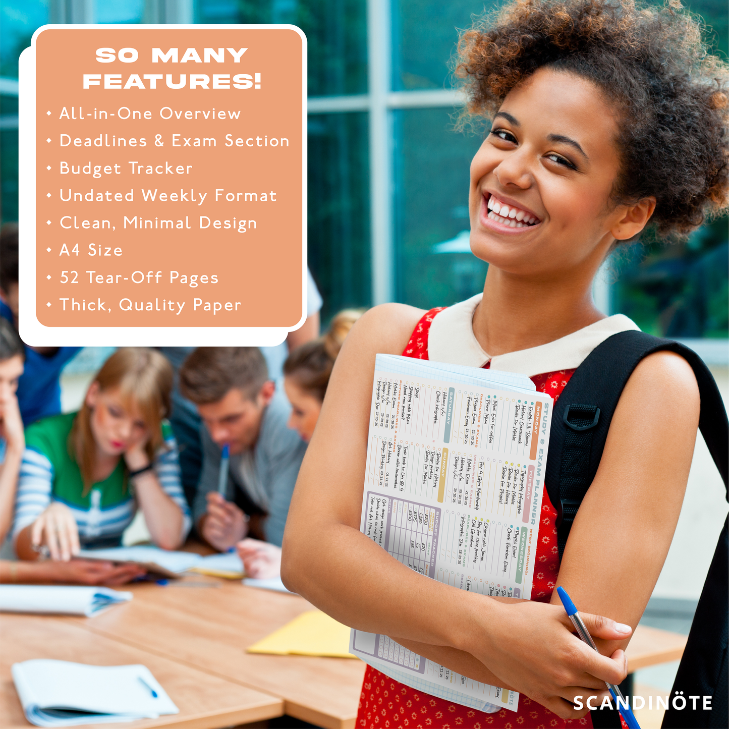 Scandinote Student Study Revision and Exam Planner