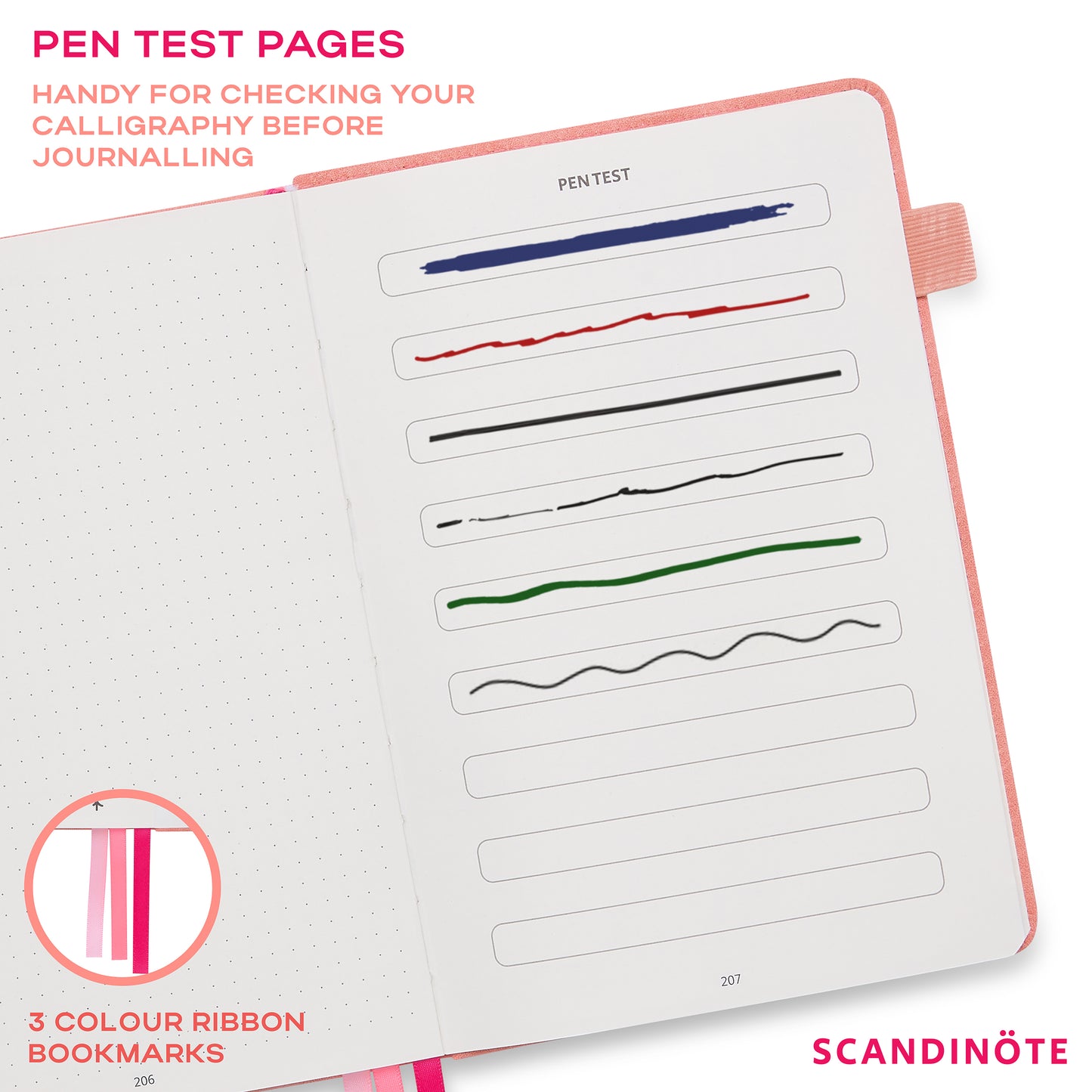 Scandinote A5 Bullet Dotted Journal - Pink