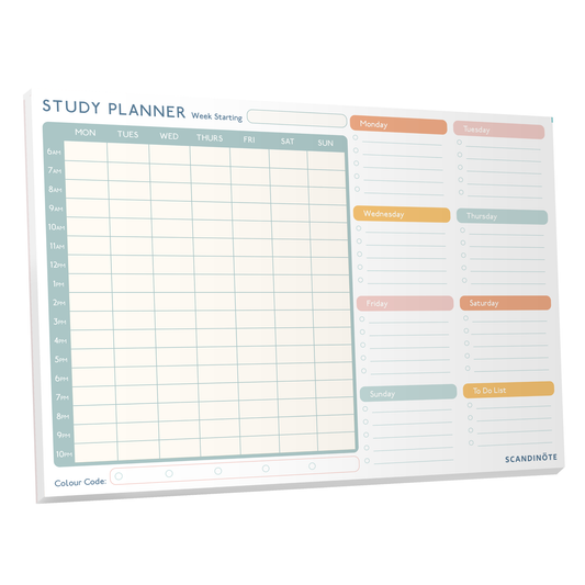 Scandinote Study and Revision Planner Pad for Students